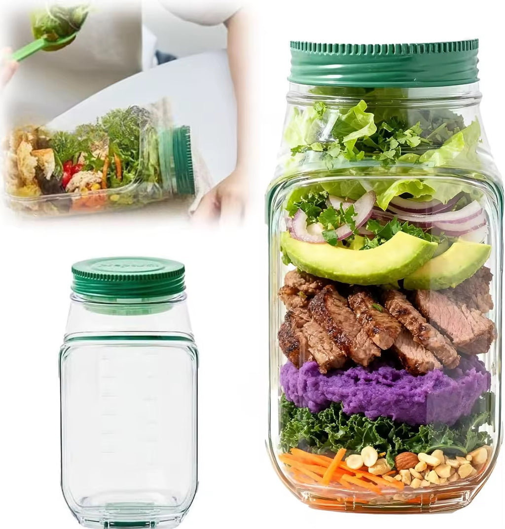 Salad Pod Container Side Open With Lid