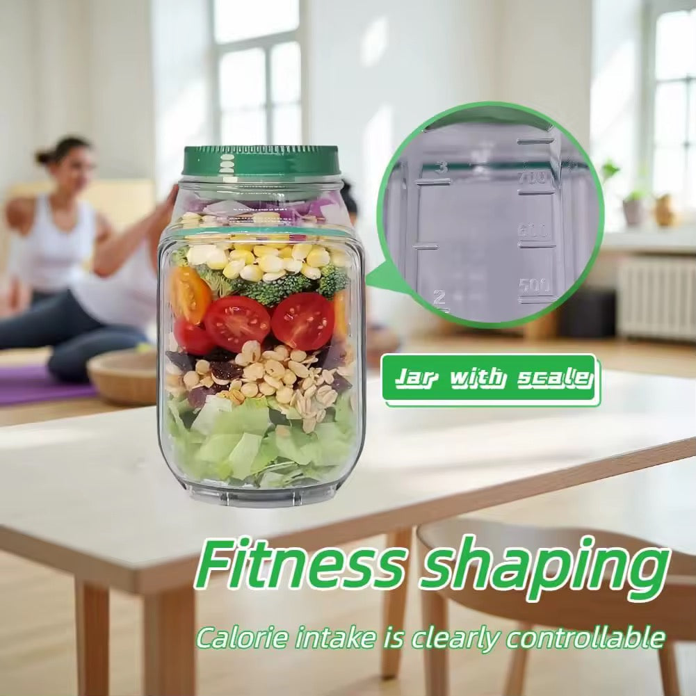 Salad Pod Container Side Open With Lid