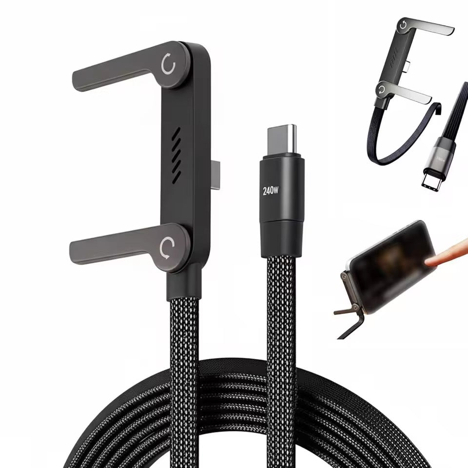 Fast Charging Cable With Phone Stand